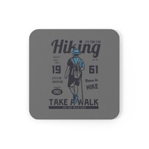 Personalized Photo Cork Back Coaster for Hikers - Custom Printed Square or Round - £10.75 GBP+