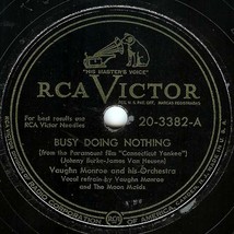 Victor 78 #20-3382 - Vaughn Monroe - &quot;Busy Doing Nothing&quot; &amp; &quot;Is It Too Late&quot; - £3.88 GBP
