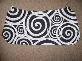THIRTY-ONE FITTED Purse COVER ONLY Black/White Sprial Swirl Skirt  NWOT - $16.79