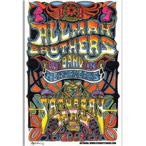 Allman Brothers Poster, Original 2007 New Orleans Jazzfest Concert Handbill - $14.84