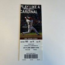 2009 St Louis Cardinals Arizona Baseball Ticket 7/19 Joel Pineiro Win and 2 RBI - £6.18 GBP