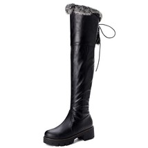 Women&#39;s Winter plush warm High Boots Winter Shoes Waterproof Thick Fur Plush Ove - £62.44 GBP