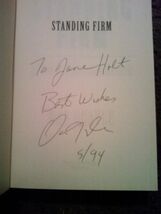 Standing Firm By Dan Quale Signed hardback book Vice President - $296.95
