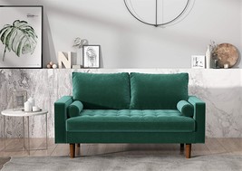 US Pride Furniture Soft Elegant Emerald Green 58’’ Wide Velvet, 5482) Sofas - £574.10 GBP