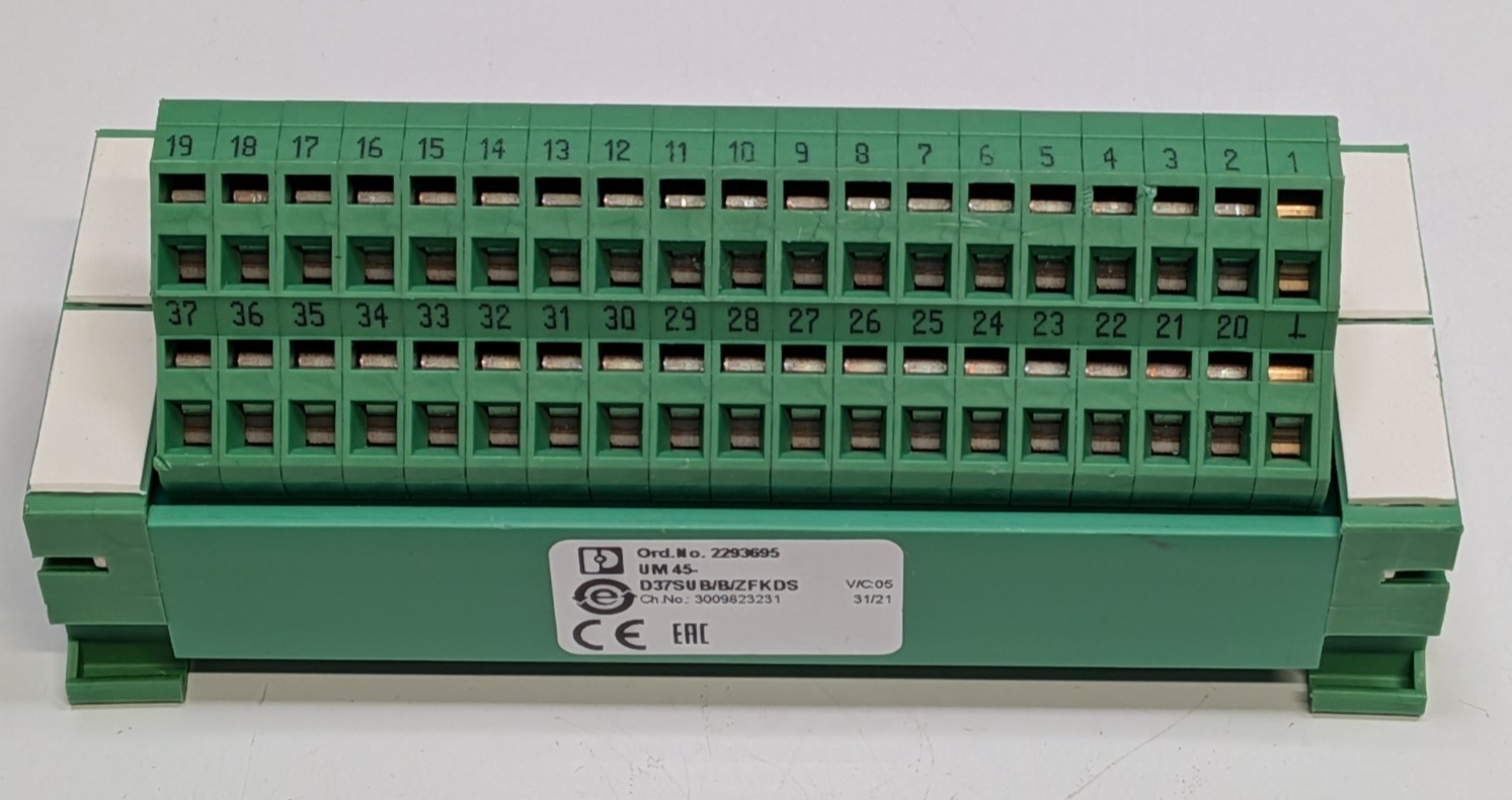 Phoenix Contact 2293695  UM 45-D37SUB/B/ZFKDS Interface Module D-Sub 37-... - $42.56