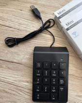 USB Black Mini Numeric Keypad Numpad Portable Slim Mini Number Pad Keyboard NEW - £12.47 GBP