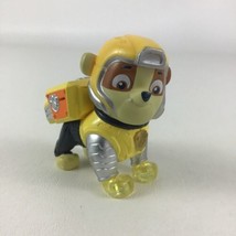 Paw Patrol Mighty Pups Rubble Action Figure Lights Nickelodeon 2018 Spin Master - $25.00