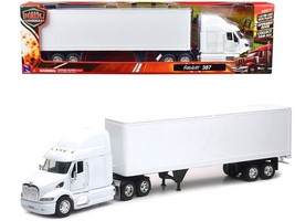 Peterbilt 387 Truck with Dry Goods Trailer White &quot;Long Haul Truckers&quot; Series 1/ - £54.31 GBP