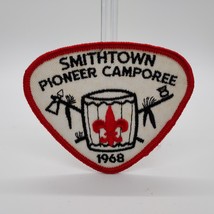 Vintage 1968 Boy Scouts BSA Smithtown Pioneer Camporee 3.75&quot;x3&quot; Patch - £10.00 GBP