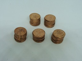 Pack of 50 1960 D Lincoln Memorial Penny Roll Pennies Collectors Lot Good Cond - £9.66 GBP