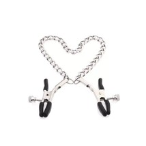 Nipple Clamps with Chain Clip Clamp BDSM Bondage Metal Sex Toys for Women - £14.80 GBP