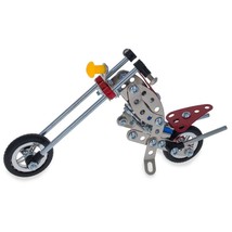 Long Metal Motorcycle Chopper Bike Model Kit (105 Pieces) 7.5 Inches - $37.99