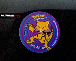 Pokemon Tazo Pogs 1995 1998 Vintage Collectible Nintendo #63 ABRA 1st Generation - £20.33 GBP