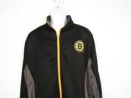 NHL Boston Bruins Full Zip Long Sleeve Track Jacket Men's Size Medium Tall - $30.35