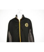 NHL Boston Bruins Full Zip Long Sleeve Track Jacket Men&#39;s Size Medium Tall - £24.31 GBP