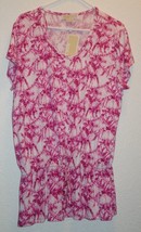 MICHAEL KORS BASICS RADIANT PINK TOP SHIRT 1X NEW - $24.50