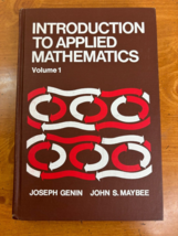 1970 Introduction to Applied Mathematics Vol 1 by Genin -- HC 1st Ed 1st Print - £18.92 GBP