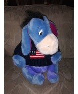 Disney Store Small 4th Fourth Of July Eeyore 12&quot; Plush Stuffed Animal... - £21.41 GBP