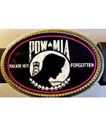 POW - MIA &quot;You Are Never Forgotten&quot;   Epoxy Belt Buckle - NEW - £12.95 GBP