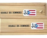 2 X Dominoes Regular Size With Puerto Rico Flag Bandera P.R. Quality Woo... - $40.99
