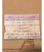 Vintage Used Concert Ticket Peter Gabriel 7/7/1993 *Nice Condition* tt1 - $16.45 CAD