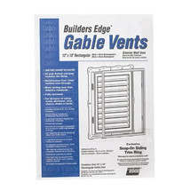 Builders Edge 120061218117 Gable Vent 12&quot; W X 18&quot; L - €36,30 EUR