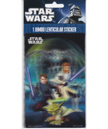 2011 STAR WARS Lot of 5 Jumbo Lenticular Sticker New in Package 6.25&quot;x4&quot;  - $247.87 MXN