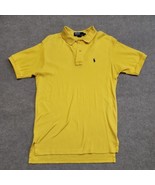 Polo Ralph Lauren Mens Polo Shirt Sz L Yellow Short Sleeve Classic Fit P... - £15.37 GBP