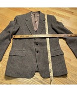 Vintage Arnie Arnold Palmer Mens Blazer Jacket Brown Herringbone Wool Tw... - $61.53 CAD