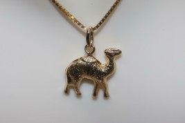 Fine 18K Yellow Gold Handmade Camel Pendant Charm 1.3 Grams Animal Egyptian - £104.61 GBP