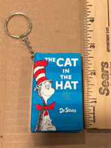Cat in the Hat Small Key Ring Book 2 3/4&quot; *NEW* hh1 - £7.98 GBP