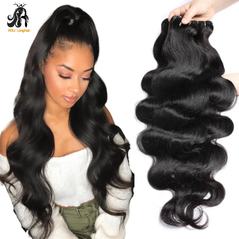 Body Wave Bundles Human Hair Bundles Brazilian Hair Wave Bundles 1/2/3/4 Pcs/Lot - £33.00 GBP+