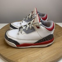 Air Jordan 3 Retro (TD) Fire Red Toddler Size 10C DM0968-160 Sneakers Shoes - £23.29 GBP