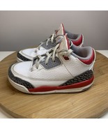 Air Jordan 3 Retro (TD) Fire Red Toddler Size 10C DM0968-160 Sneakers Shoes - £23.36 GBP
