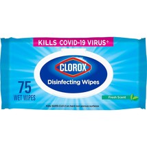 Clorox Disinfecting Wipes, Bleach Free Cleaning Wipes, Fresh Scent, 75 Count (Pa - £62.34 GBP