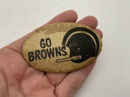 Vintage 1969 Cleveland Browns Pin Oval Pinback 2.75” - £58.21 GBP
