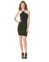 Helmut Lang Asymmetrical Halter Layering Tank Dress Black S - $129.00
