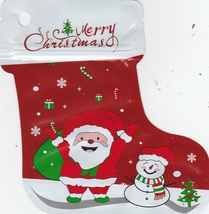 4 pack - Awesome ziploc Gift Card / Candy holders - Christmas Stockings - $3.59