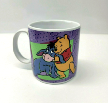 Vintage Disney Eeyore Winnie the Pooh Mug Cup Hugging Ceramic Sakura 1997 - £7.95 GBP