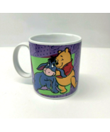 Vintage Disney Eeyore Winnie the Pooh Mug Cup Hugging Ceramic Sakura 1997 - £7.83 GBP