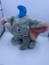 Vintage Walt Disney World Dumbo 1985 Elephant Plush Stuffed 8″ Gray-Pink Big Ear - £4.61 GBP