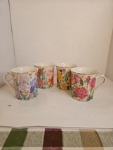Set (4) Lenox SUZANNE CLEE  The Flower Blossom Mug Collection 1995 Suzanne Clee - £25.74 GBP