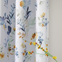 Mysky Home Floral Curtains 84 Inches Long Thermal Insulated Room, Grommet Top. - $45.92