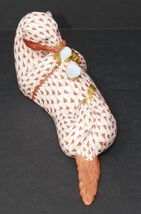 Herend Fishnet Otter Sea Lion Eating Clams Handpainted Porcelain Figurin... - $329.99
