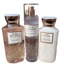 Bath &amp; Body Works PURE WONDER Fine Fragrance Mist &amp; Body Lotion Set New - $29.60