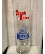 Vintage Jungle Queen Tall Slim Glass Fort Lauderdale Florida Size 7” X 2... - €12,05 EUR