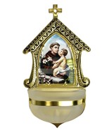 Holy Water Font - Optional picture/St. Anthony or other images - $22.50