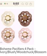 BIBS Boheme Pacifier 4-Pack, BPA Free, Latex, Size 2 (6-18M), Blossom, D... - $27.44