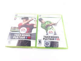 Tiger Woods PGA Golf Tour 08 &amp; 09 Video Game Complete CIB Set of 2 Xbox 360 - £12.71 GBP