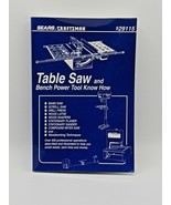 Table Saw and Bench Power Tool Know How Book Sears Craftsman Manual 929115 - £4.66 GBP